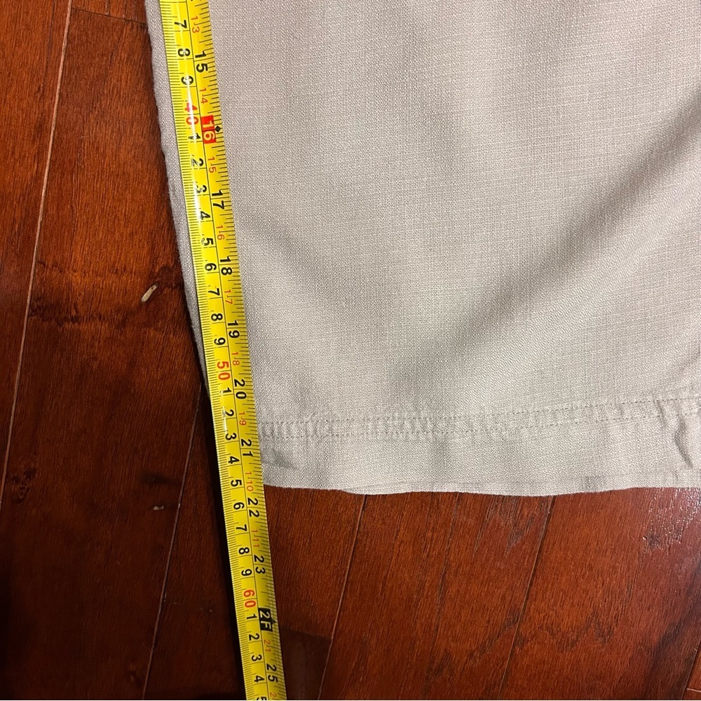 $158 SPLENDID Women’s Linen Blend Wide Leg Cropped Tan Pull On Pant size M - Picture 5 of 9